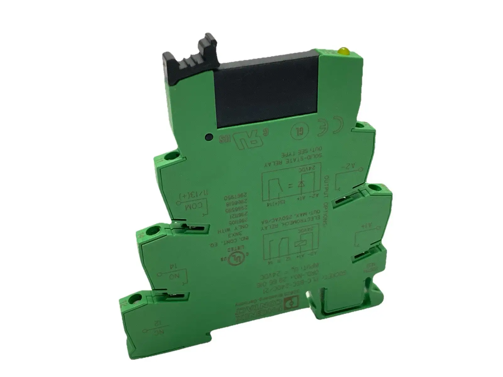 PLC-BSC-24DC/21 | Phoenix Contact  Relay Socket 2966016 w/ 2966595 Relay 3A 24V - Used