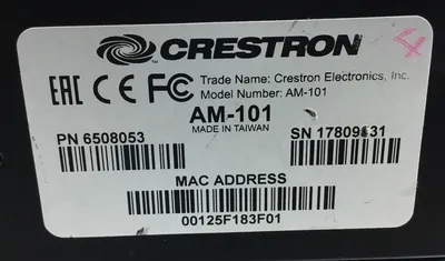 Used Crestron _UNKNOWN_ Commercial Audio/Visual Equipment South Carolina US | Palmetto Automation #1183049