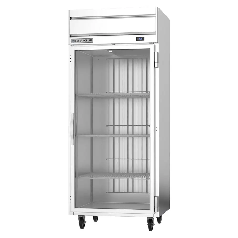 Beverage-Air HRPS1WHC-1G 35" One Section Reach In Refrigerator, (1) Right Hinge Glass Doors, 115v
