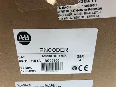 New | in-Stock Allen-Bradley 4.5-5.5 VDC, 500 PPR Encoder Encoders Michigan US | Maverick Industrial Sales #1453907