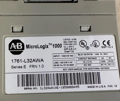 ALLEN BRADLEY MICRO LOGIX 100 PLC