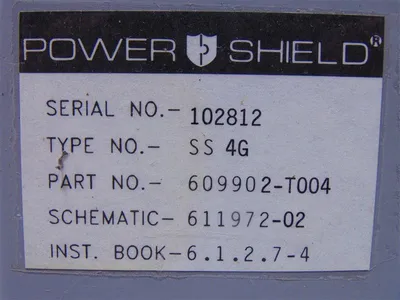 ABB SS 4G Power Shield Solid State Trip Unit 609902-T004 250-600 Amps Used