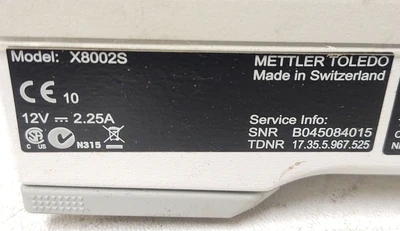 USED Mettler Toledo X8002S