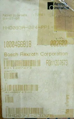 NEW REXROTH R911307673 SERVO MOTOR MHD093A-024-PP1-BA