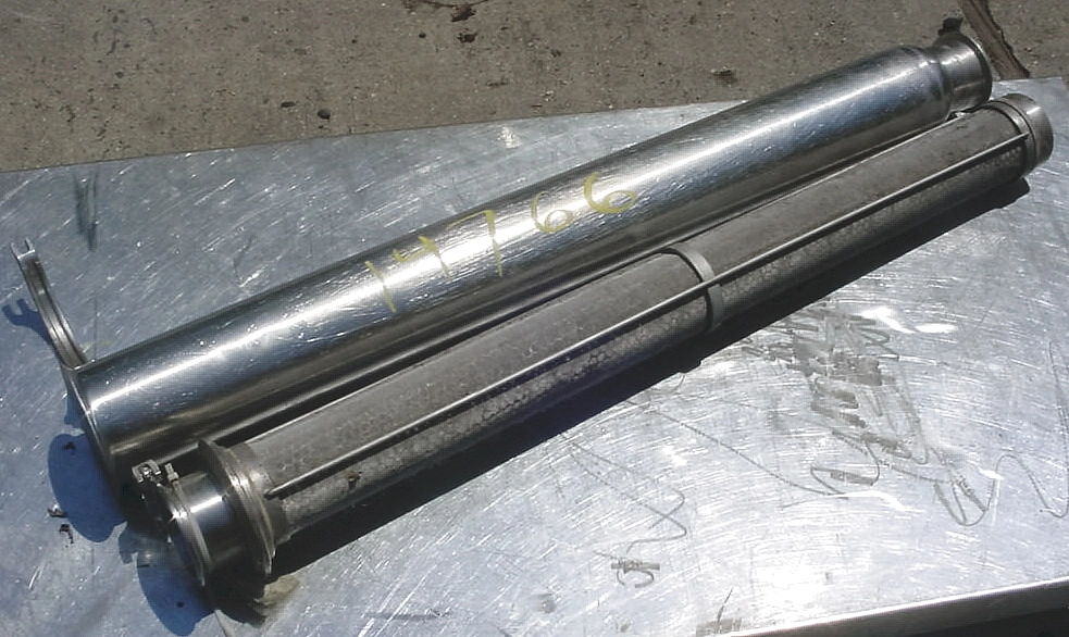 USED TRI CLOVER "STREAMLINE" STRAINER 3' IN LINE STRAINER