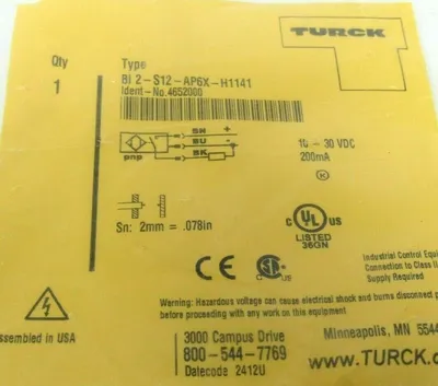 NEW TURCK BI2S12AP6XH1141