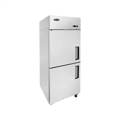 New | in-Stock Atosa New Atosa MBF8007GRL Top Mount (2) Divided Door Reach-In Freezer - Left Hinged Freezers Illinois US | Falcon Restaurant Supply #1375494
