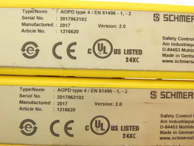 Schmersal SLC440-ER-0570-14-01 Safety Light Curtain Transmitter & Receiver Set