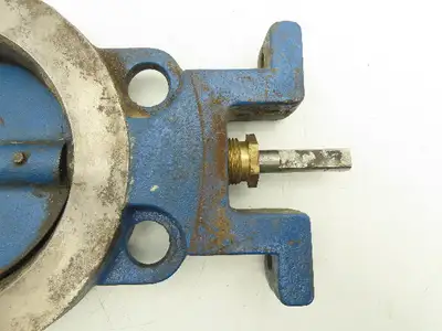 5" Wafer Style Butterfly Valve Cast Iron Disc Metal Seat No Handle