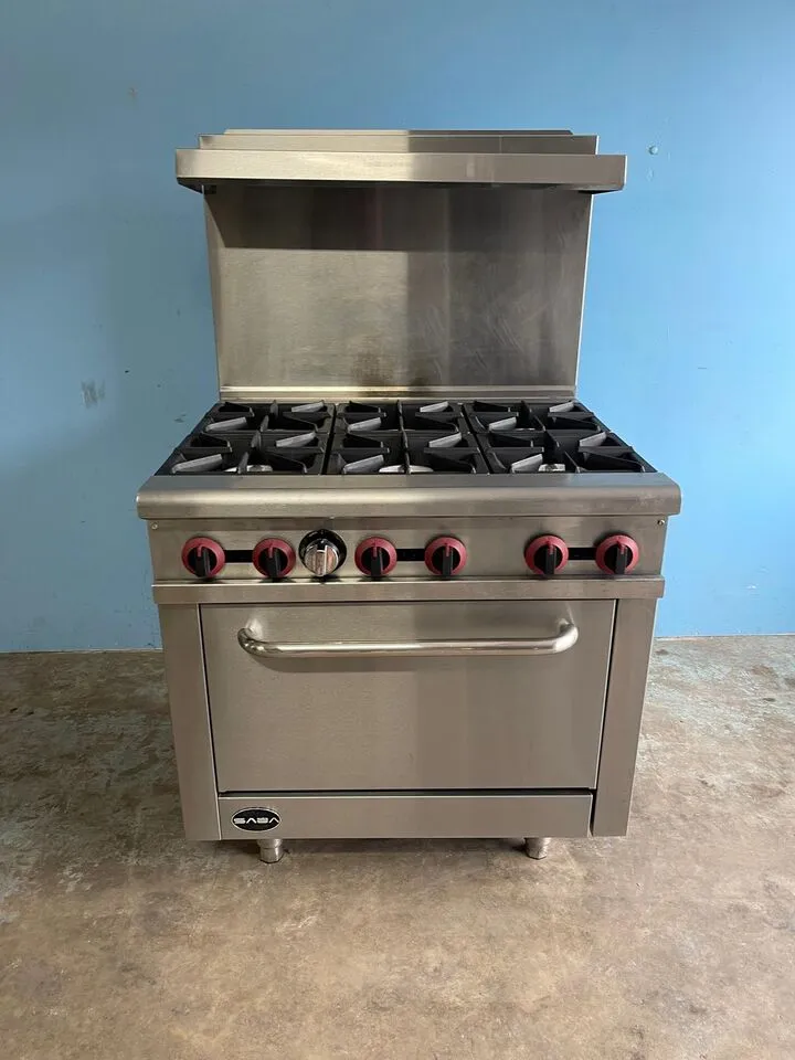 75-0408 Saba GR-36 6-Burner Natural Gas Stove Range with Oven