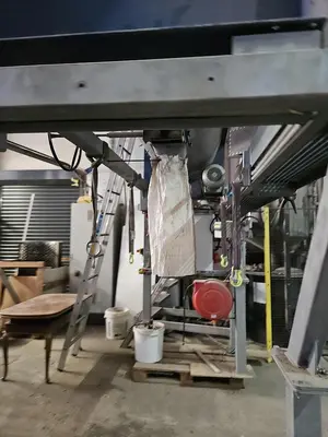 USED HOSOKAWA TWO-STAGE PLASTIC SHREDDING AND GRANULATION SYSTEM
