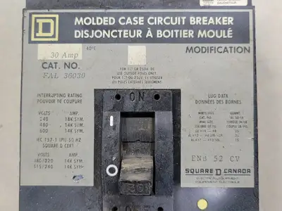 Used SQUARE D FAL36030 Switchgears British Columbia CA | Lenmark #242422