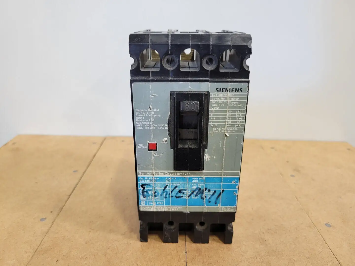 Used SIEMENS ED43B060 Switchgears British Columbia CA | Lenmark #242605