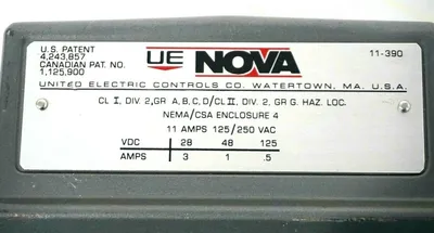 NEW UNITED ELECTRIC H115B-S54 PRESSURE SWITCH H115BS54