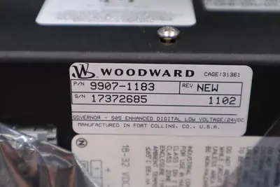9907-1183 by Woodward Steam Turbine Digital SCREEN 505E Turbine Control NEW G487