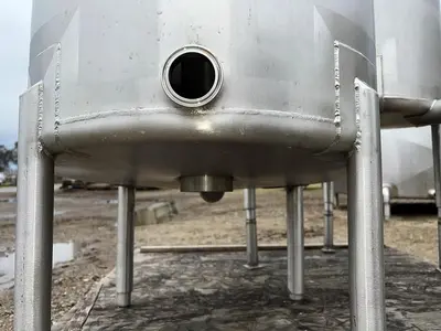 Tank, 50 Gallon, Stainless Steel, CIP Tank, Dish Top #S744977