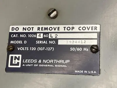 New | in-Stock LEEDS & NORTHRUP 1026-4-60-L2 Parts (Hydraulics and Pneumatics) | Surplus Asset Holdings #1227595