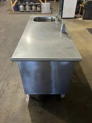 Used Falcon Restaurant Supply Used 72" Single Compartment Stainless Sink with 3 Drawers and GFCI Outlet - SS311 Sinks Illinois US | Falcon Restaurant Supply #1375626