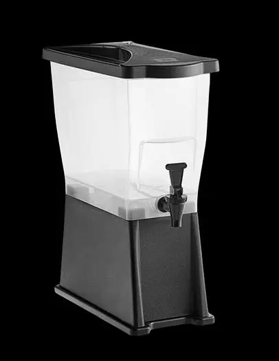 3 Gallon Black Slim Beverage / Juice Dispenser