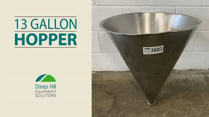 13 Gallon SS Hopper