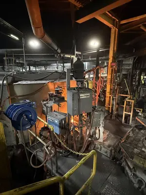 USED 2019 INDUCTOTHERM 5 TON PRESSURE POUR FURNACE