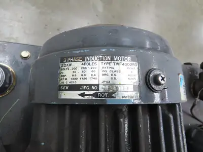 Daikin Hydraulic Power Unit 6.8GPM 220V w/Chiller 1.5kW & Circulation Pump/Motor