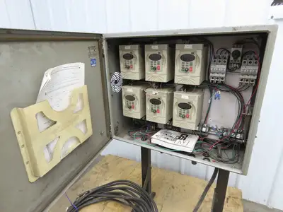 SME Pallet Feeder Conveyor VFD Control Panel Variable Speed Drives 3PH GS2-41P0