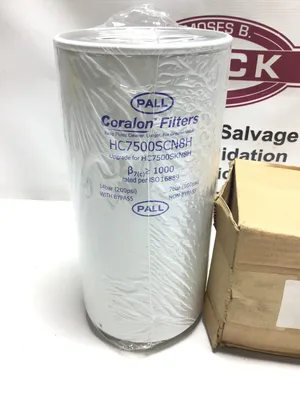 PALL HC7500SCN8H Coralon Filters 14bar (200PSI) With Bypass 7bar (100PSI) Non Bypass