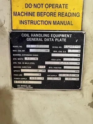 ROWE PM-EAC-163-240 Coil Feed Lines | Gulf Coast Machinery (18)