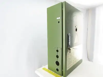 20-3-3/4x215-3/4x6-3/4" Hinged Door Electrical Enclosure W/Back Plate Keyed Lock
