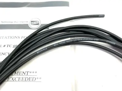 USED WEISS MECHANICAL SPECS/LIMITATIONS PACKET FOR TC 320-4-I W/ BALLUFF BCC