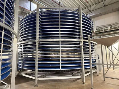 Kaak Group Twin Drum Ambient Cooler Spiral Cooler | Harvest Equipment and Fabrication Inc (4)
