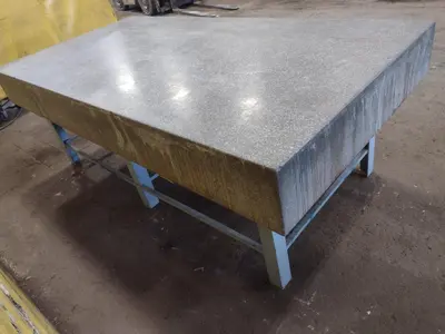 8' X 4' X 10" CHALLENGE PRECISION LAYOUT INSPECTION GRANITE TABLE: STOCK #23788