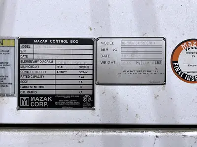 Used 2017 MAZAK VC 500A 5X Vertical Machining Centers (5-Axis or More) Illinois US | Machinery Marketing International #1176235