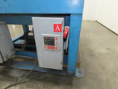 Hutco 36"x 60" Gravity Roller Conveyor Tipper Load Unloader 45° Tilt 2.5"Rollers