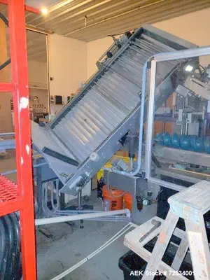 Used Complete Wine Bottling Line with Corker, Labeler & Capsule Shrinker