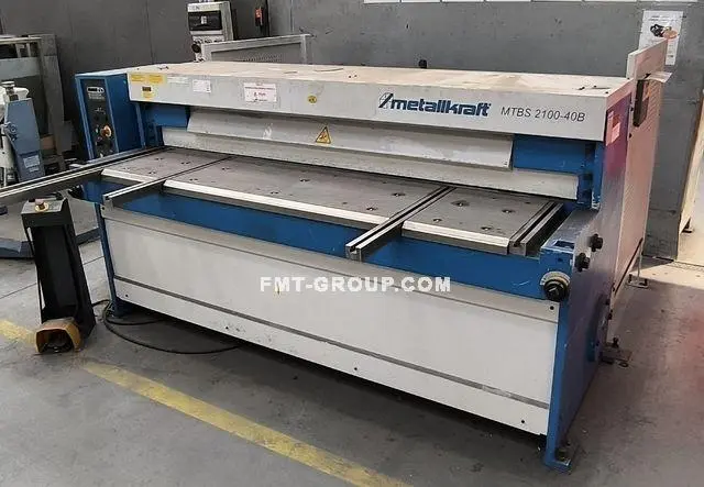 Used 2022 METALLCRAFT MTBS 2100-40 B Power Squaring Shears (Gauge) SK | F.M.T. Group s.r.o. #1253198