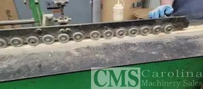 USED INDUSTRIAL WOODWORK FJS25 FINGER JOINT LINE LINE WITH ULTIMIZER SAW