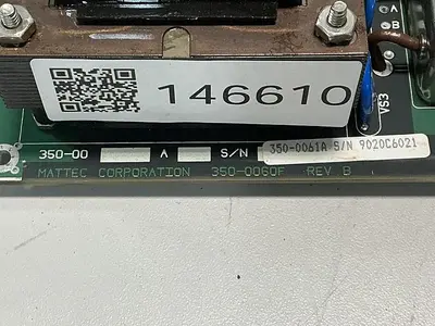 USED MATTEC 350-0061A REV B