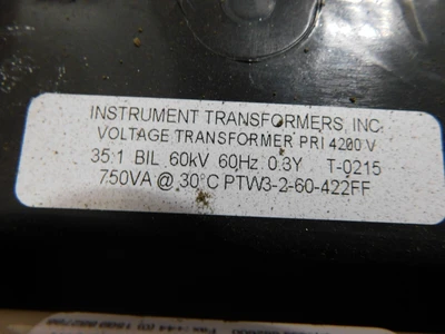 Used INSTRUMENT TRANSFORMERS, INC. NA Transformers Ohio US | Equipment Recovery Corp. #1329688