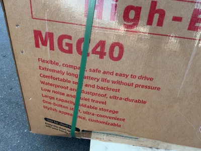New SDLANCH MGC40 3-Wheel Mini Electric Golf Cart / Scooter, 60 Volt, 600 Watt Motor, Three Speed, 2...