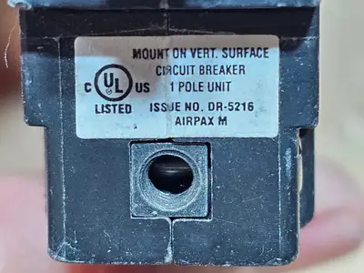 Used AIRPAX LMLK1-1RLS4-29877-6-V 20A 80VDC Switchgears British Columbia CA | Lenmark #1438569