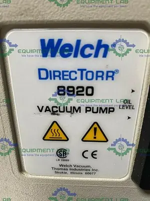 USED WELCH 7 8920A DIRECTORR DIRECT DRIVE ROTARY VANE MECHANICAL VACUUM PUMP 115/230V