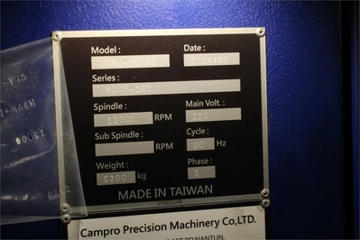 Used 2024 CAMPRO CPV-1050B Vertical Machining Centers Wisconsin US | MachineryMax #1307019
