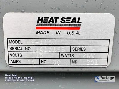 USED 2001 HEAT SEAL HS-115 & HS-115T