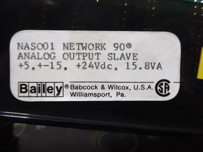 Bailey Controls NASO01 Network 90 Analog Output Slave Module Used