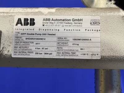Used 2017 ABB AUTOMATION GMBH 3HDAK010029612 Pumps Ohio US | HGR 24 #1056464