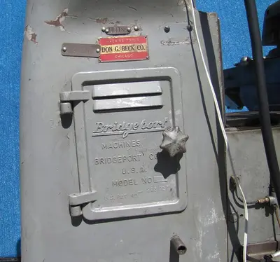 Bridgeport 1.5 HP J Head Vertical Mill Milling Machine Variable Speed 460V 3 Ph