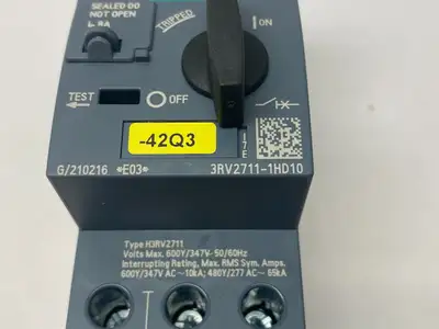 USED SIEMENS SIRIUS MOTOR STARTER CIRCUIT PROTECTOR FRAME SIZE S00