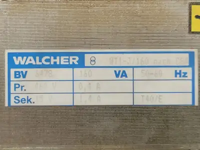 USED WALCHER WT1-J/160